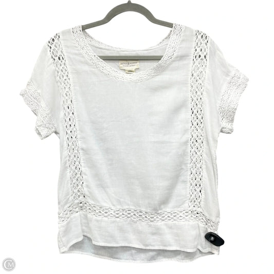 Top Short Sleeve By Denim & Supply By Ralph Lauren In White, Size: M