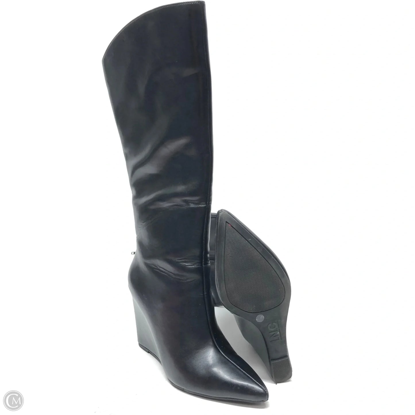 Boots Knee Heels By Inc In Black, Size: 8