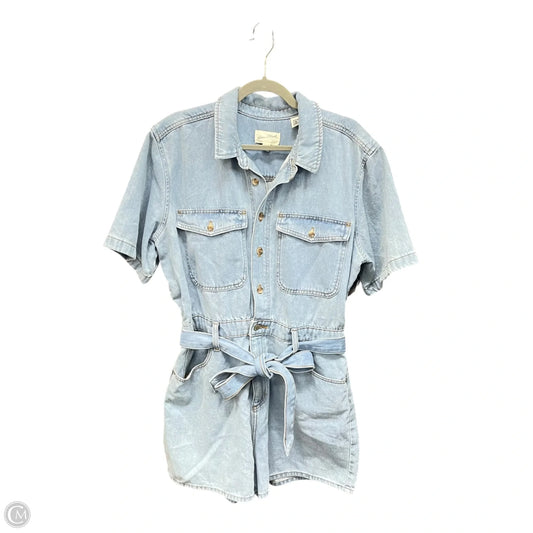 Romper By Universal Thread In Blue Denim, Size: 16