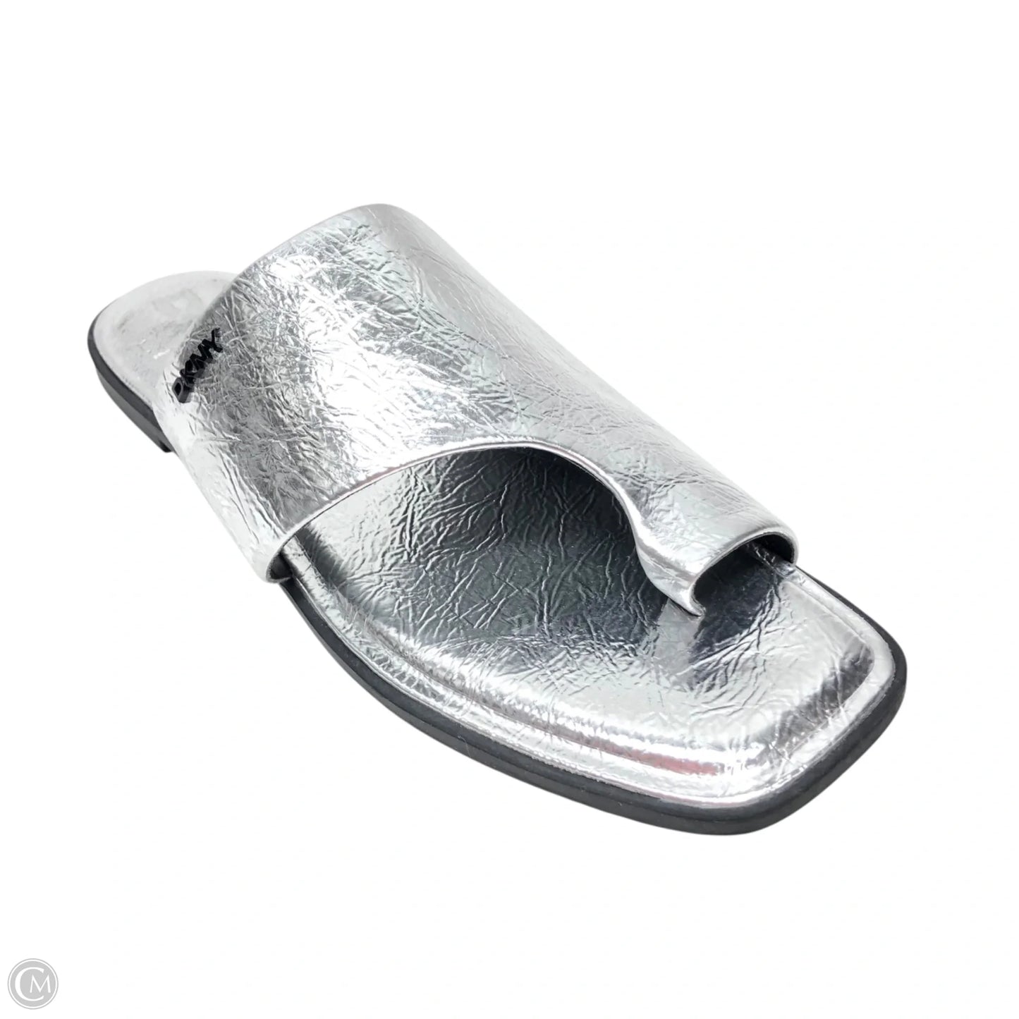 Sandals Flats By Dkny In Silver, Size: 11