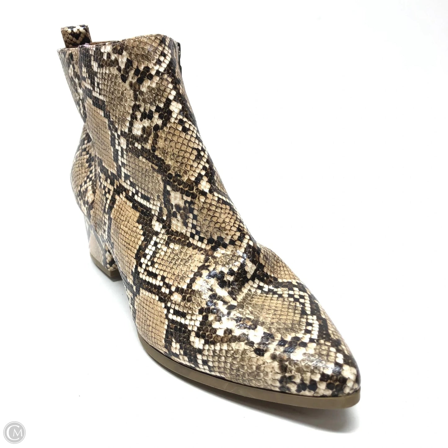 Boots Ankle Heels By A New Day In Snakeskin Print, Size: 12