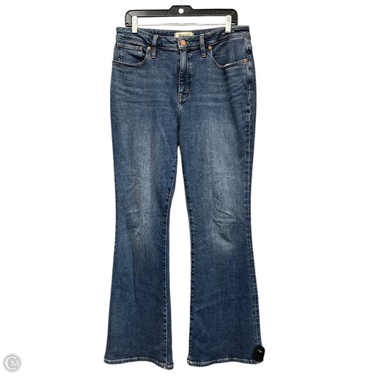 Jeans Flared By Madewell In Blue Denim, Size: 12