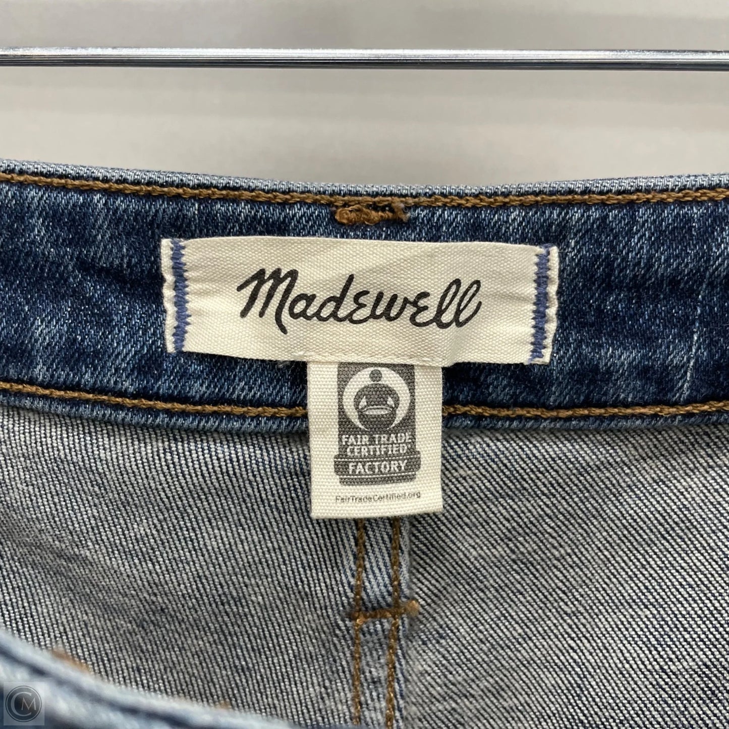 Jeans Flared By Madewell In Blue Denim, Size: 12