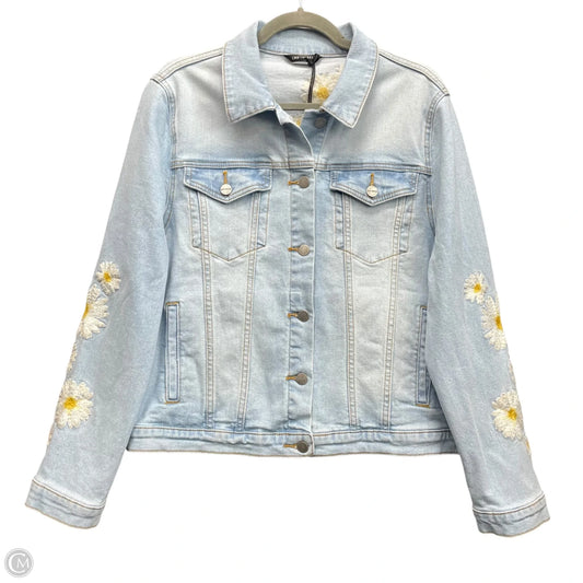 Jacket Denim By Driftwood In Blue Denim, Size: L