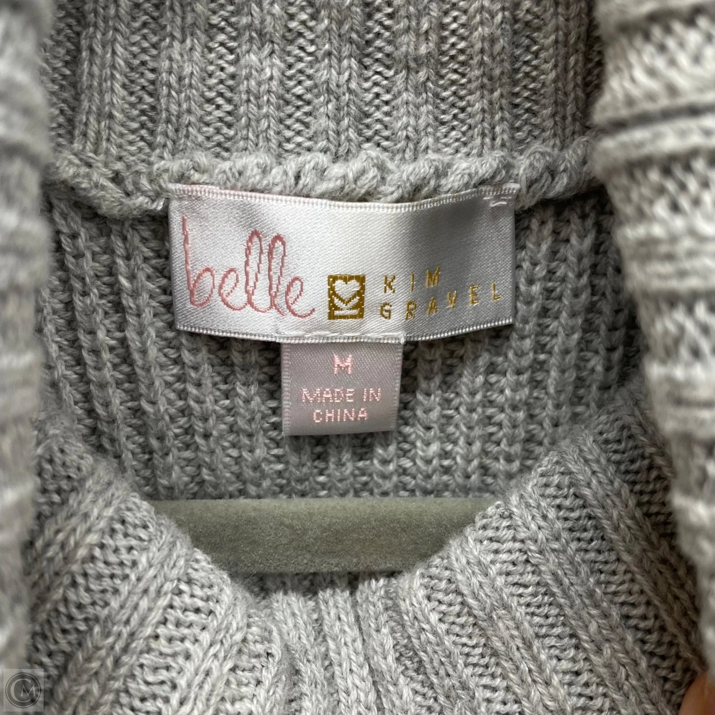 Sweater By Belle By Kim Gravel In Grey, Size: M
