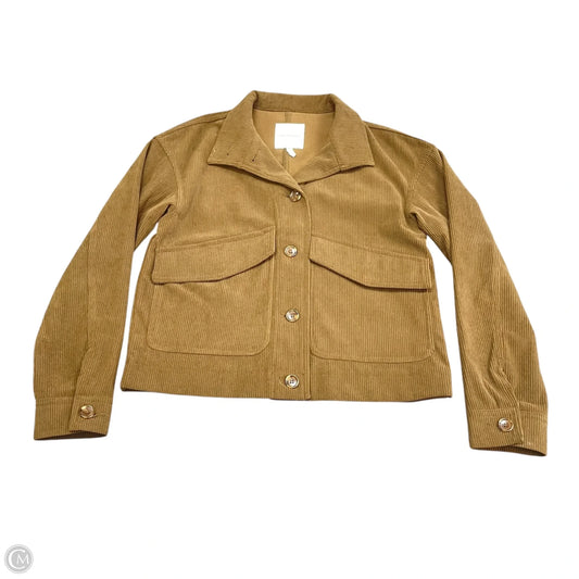 Jacket Shirt By Avec Les Filles In Brown, Size: Xs