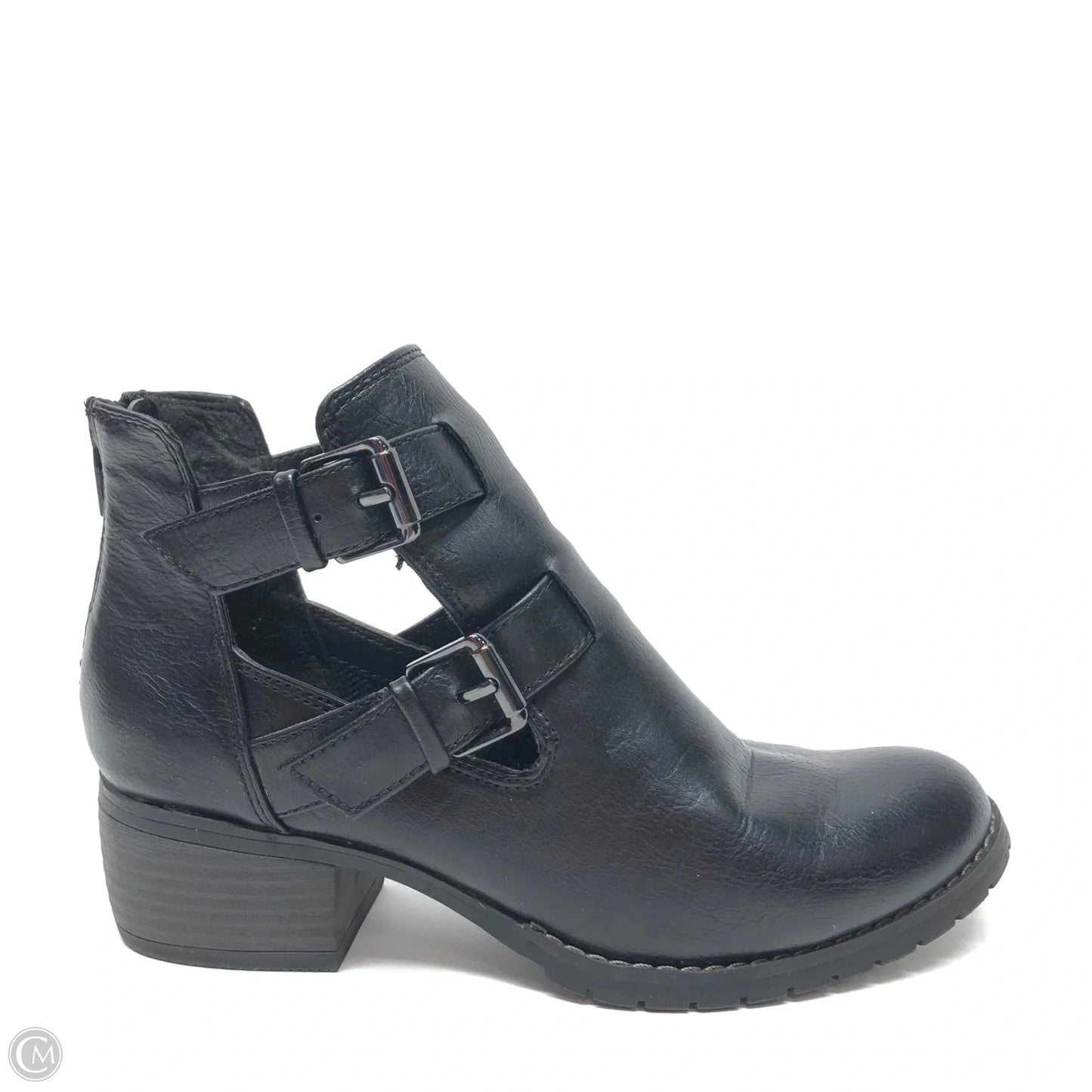 Boots Ankle Heels By Sofft In Black, Size: 6.5