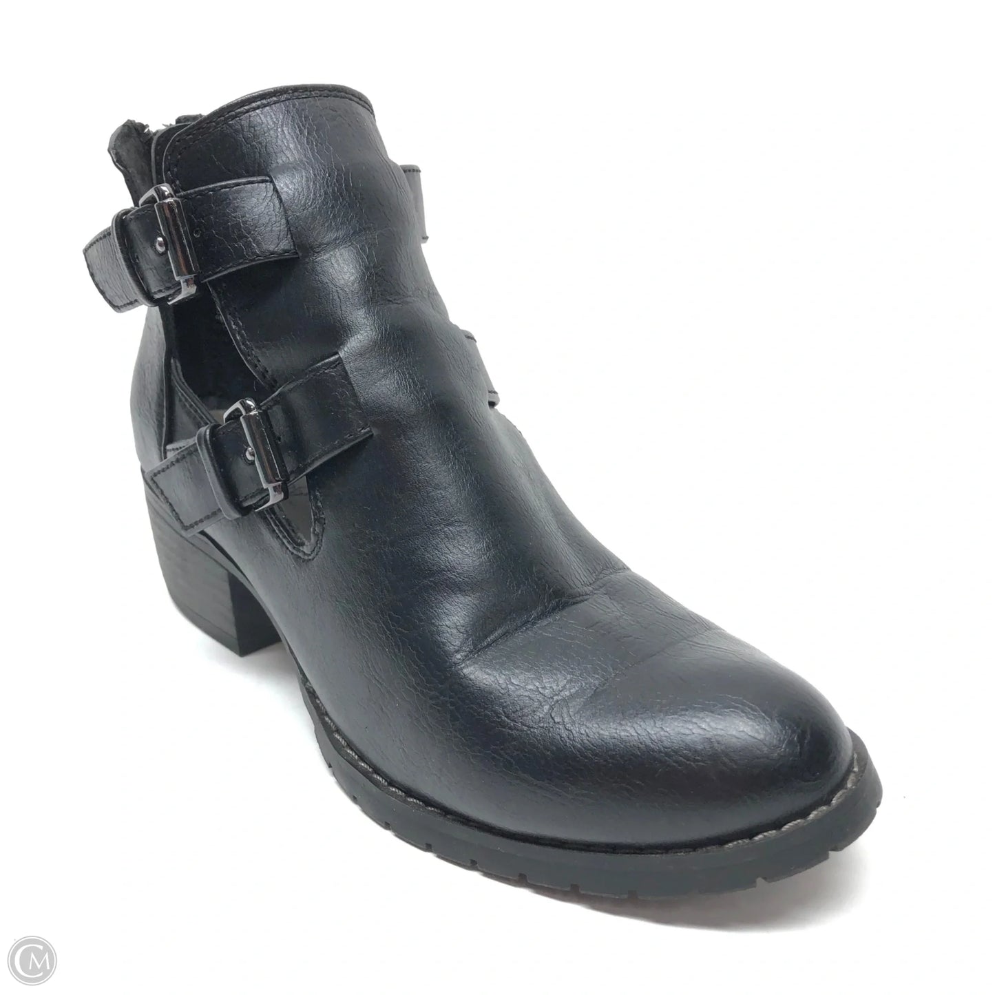 Boots Ankle Heels By Sofft In Black, Size: 6.5