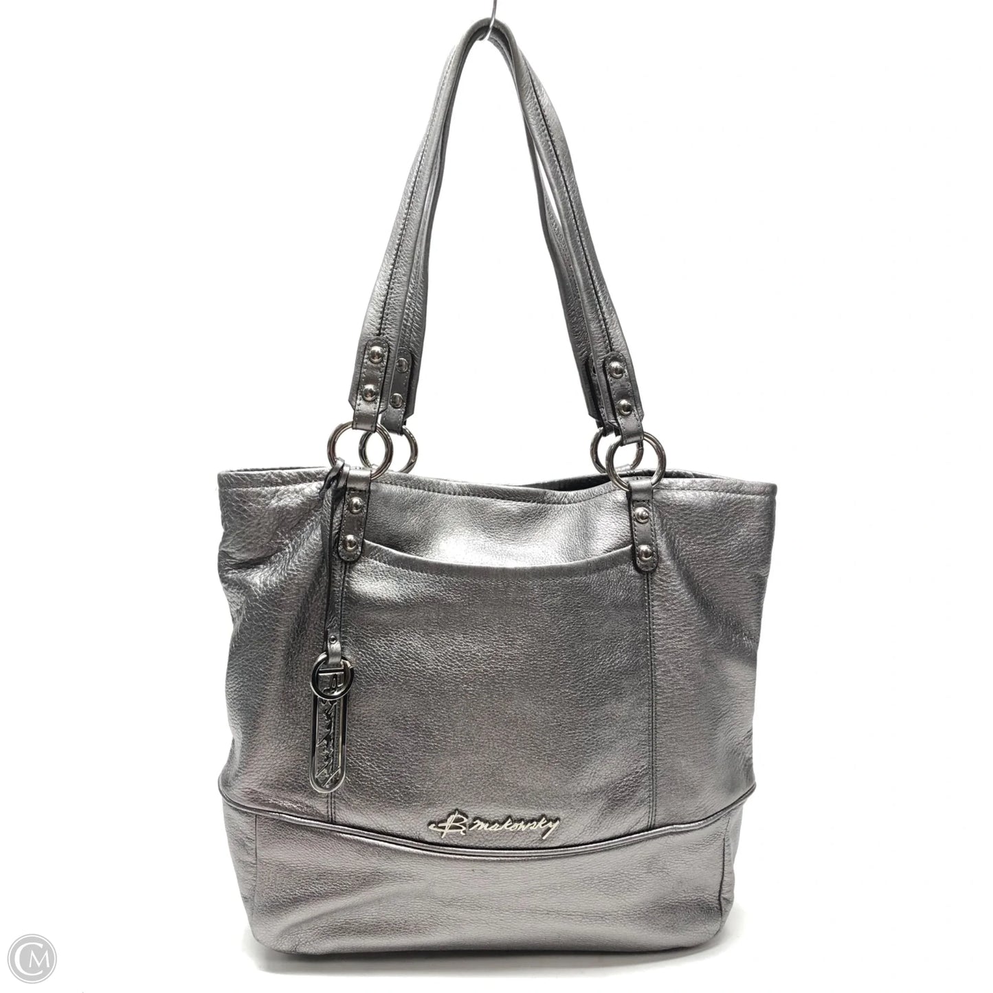 Tote Leather By B. Makowsky, Size: Medium