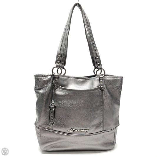 Tote Leather By B. Makowsky, Size: Medium