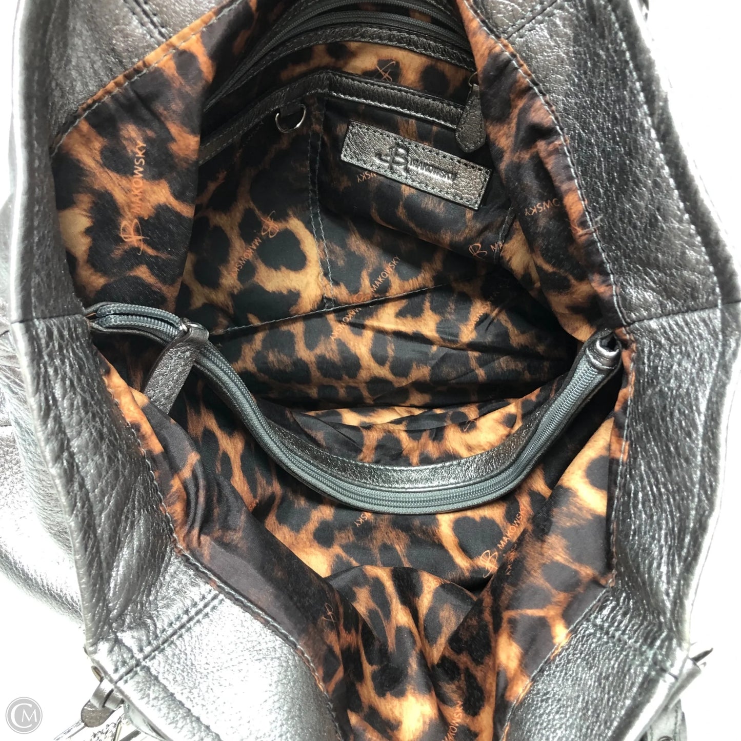 Tote Leather By B. Makowsky, Size: Medium