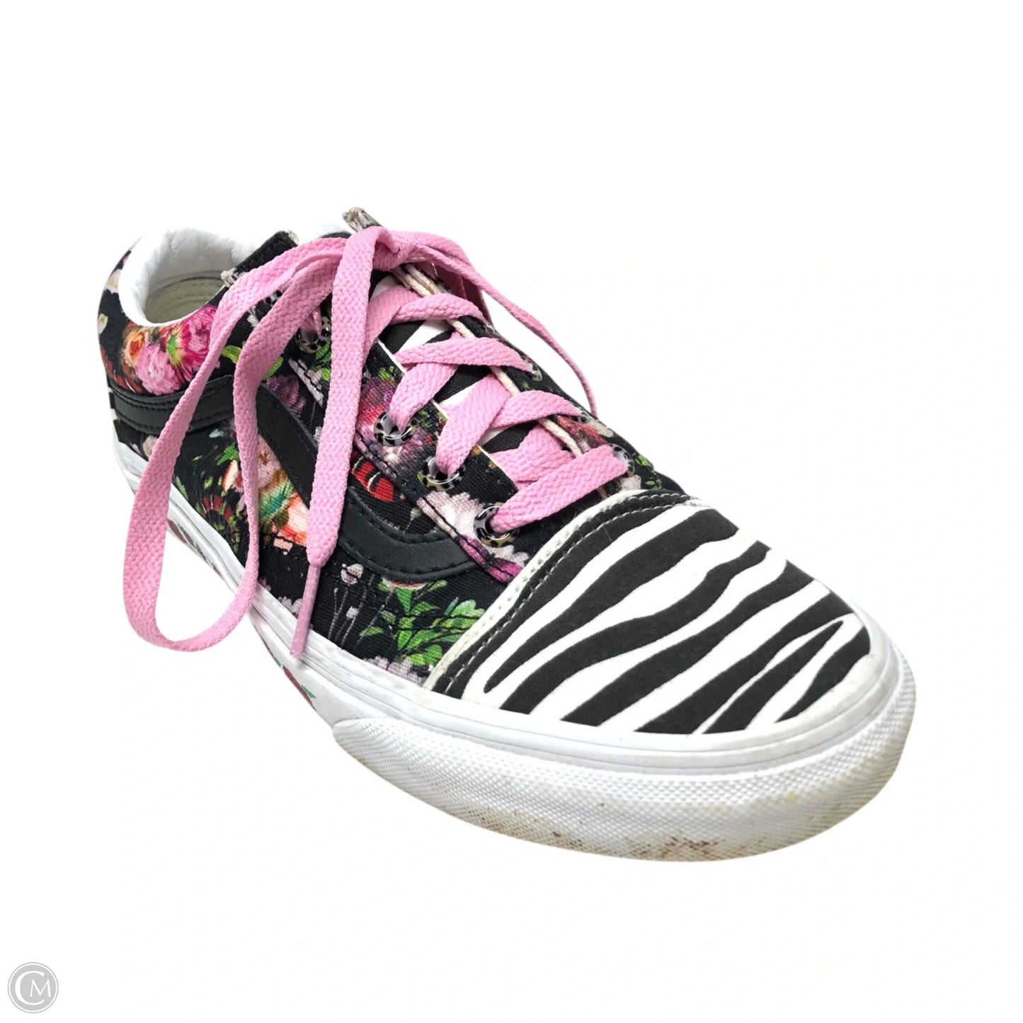 Shoes Sneakers By Vans In Black & White, Size: 7.5