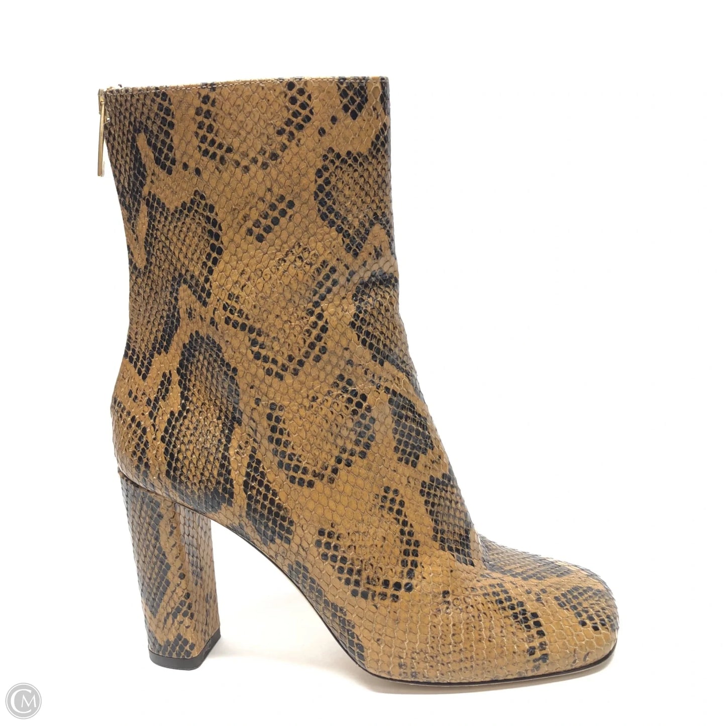Boots Ankle Heels By Paris Texas In Snakeskin Print, Size: 8.5