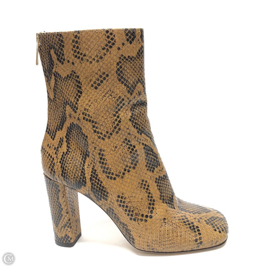Boots Ankle Heels By Paris Texas In Snakeskin Print, Size: 8.5