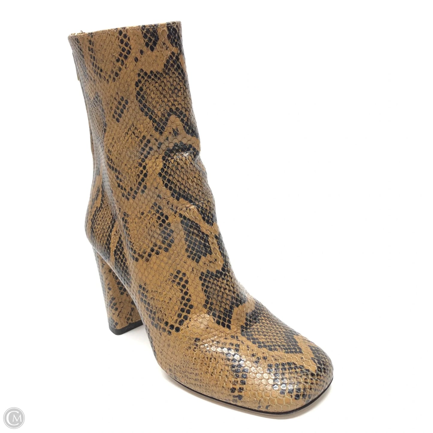 Boots Ankle Heels By Paris Texas In Snakeskin Print, Size: 8.5