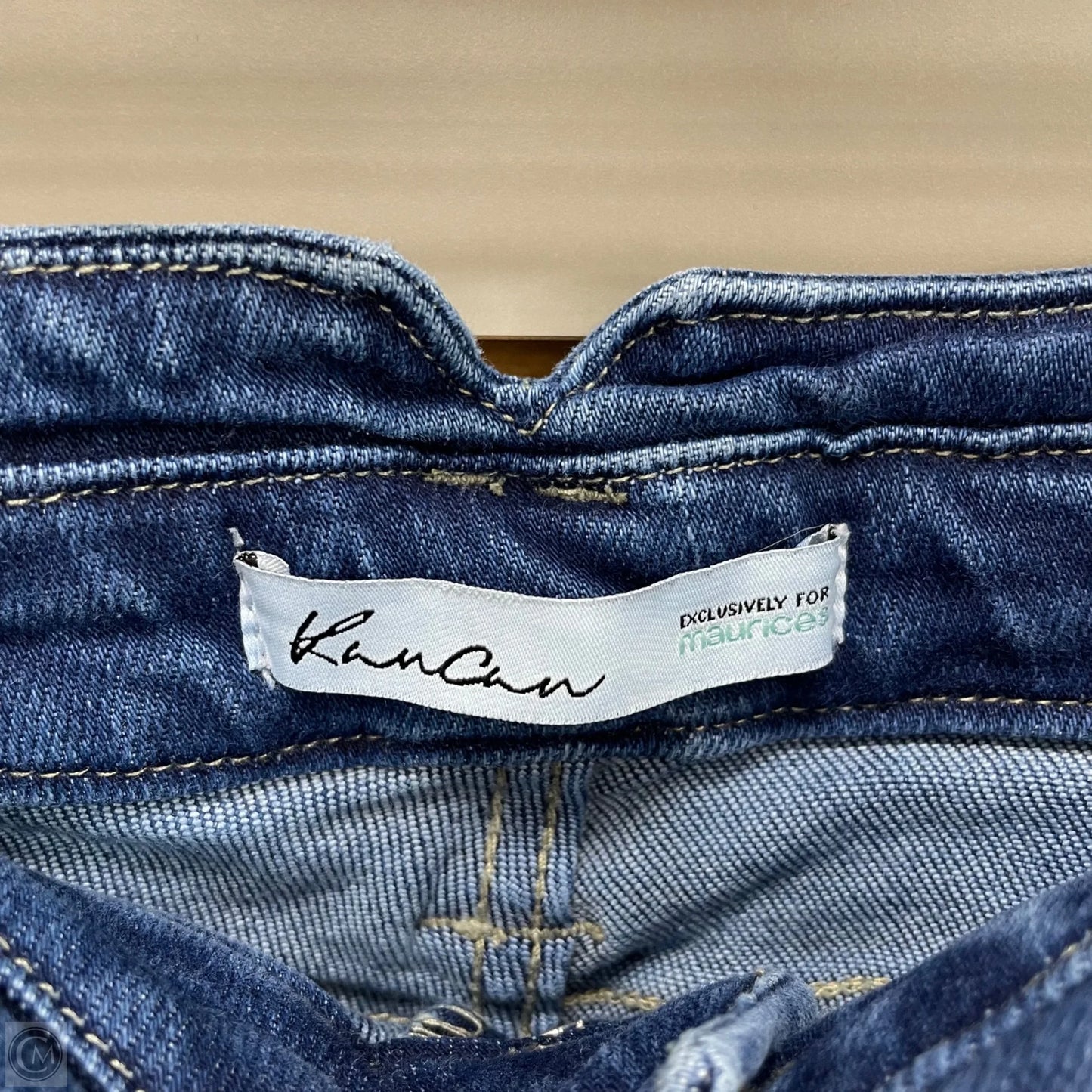 Jeans Flared By Kancan In Blue Denim, Size: 14