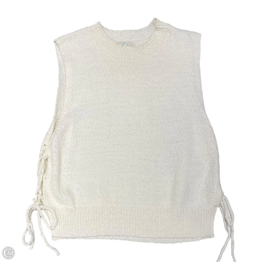 Top Sleeveless By Clothes Mentor In Ivory, Size: L