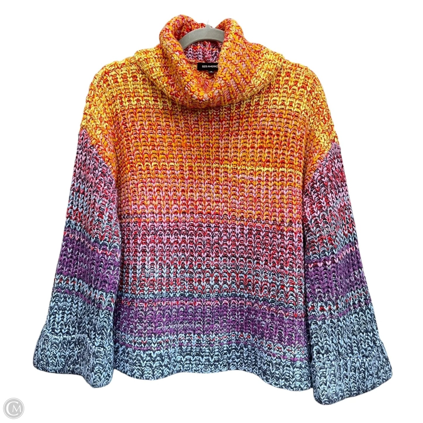 Sweater By 525 America In Blue & Orange, Size: S