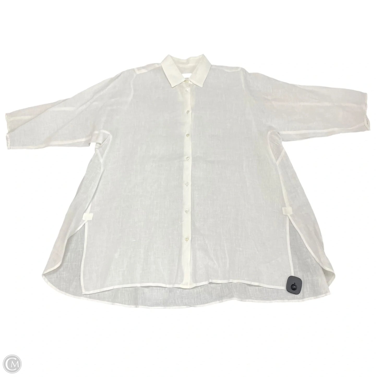 Tunic Designer By Max Mara In White, Size: L