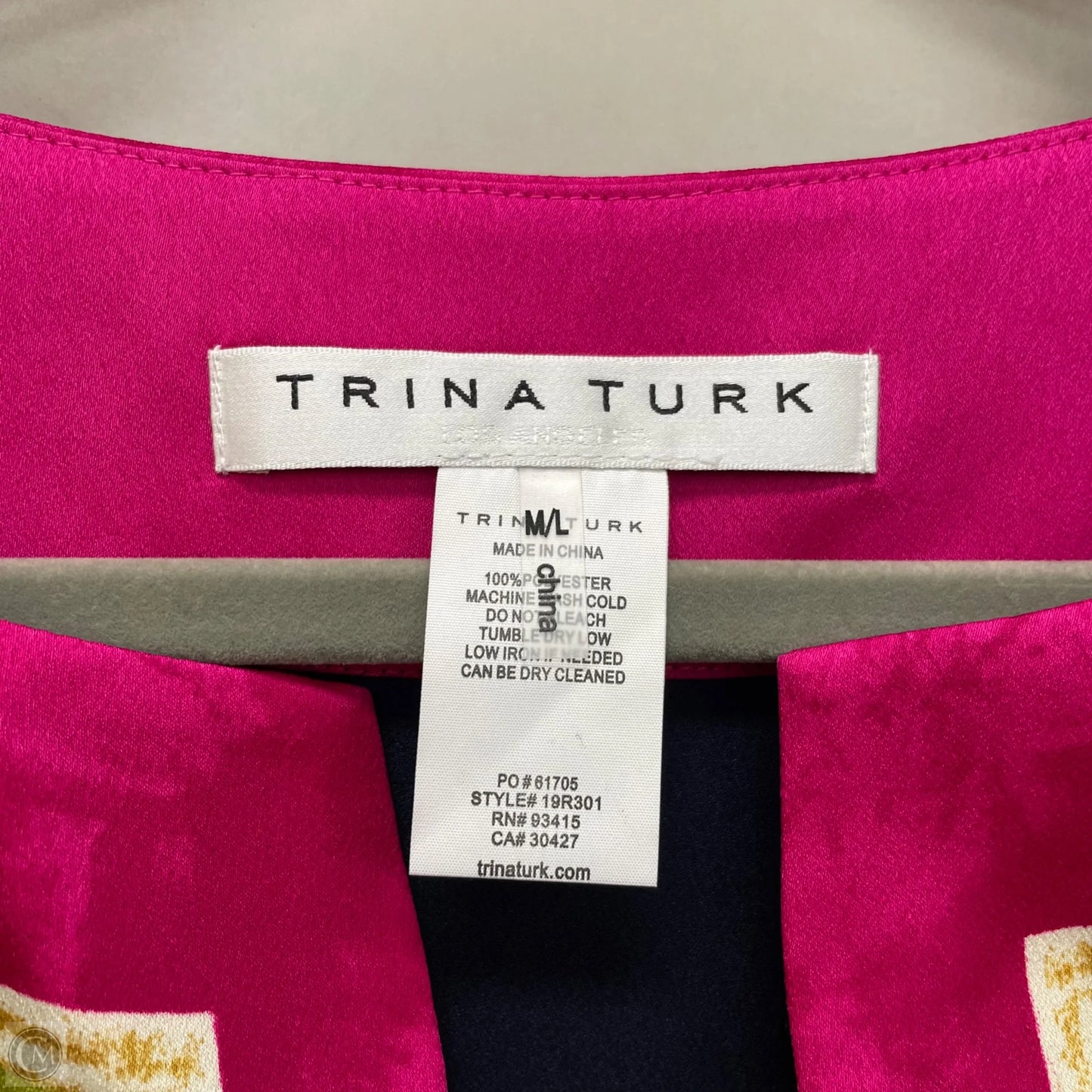 Poncho By Trina Turk In Blue & Pink, Size: M