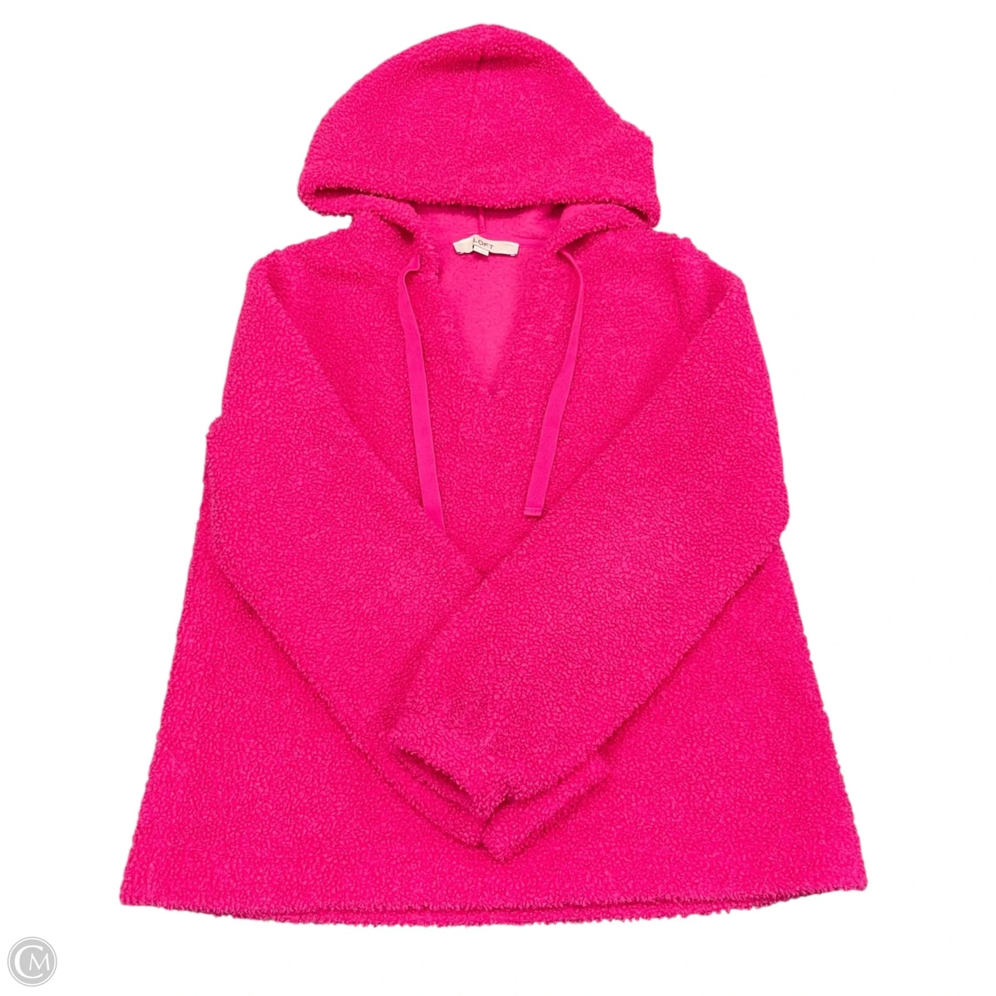 Sweatshirt Hoodie By Loft In Pink, Size: S