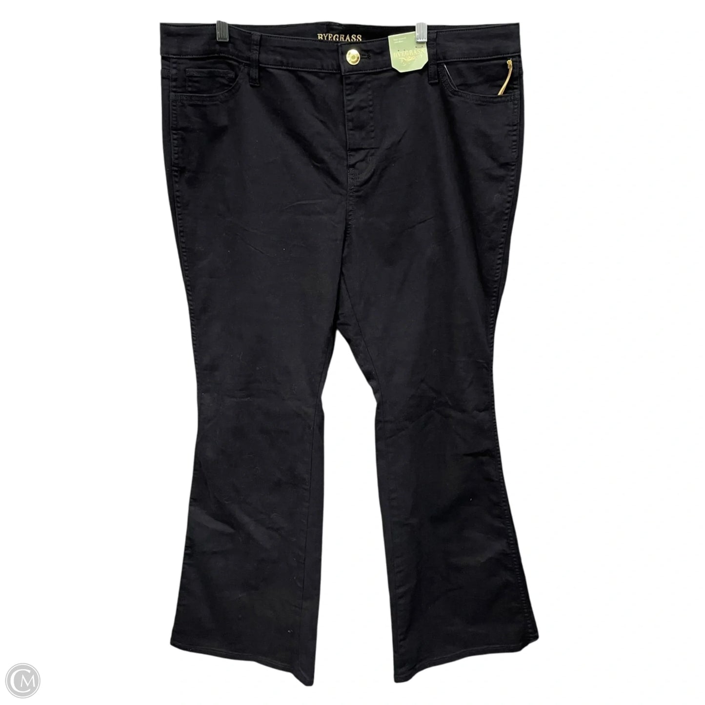 Jeans Flared By Cmc In Black Denim, Size: 18