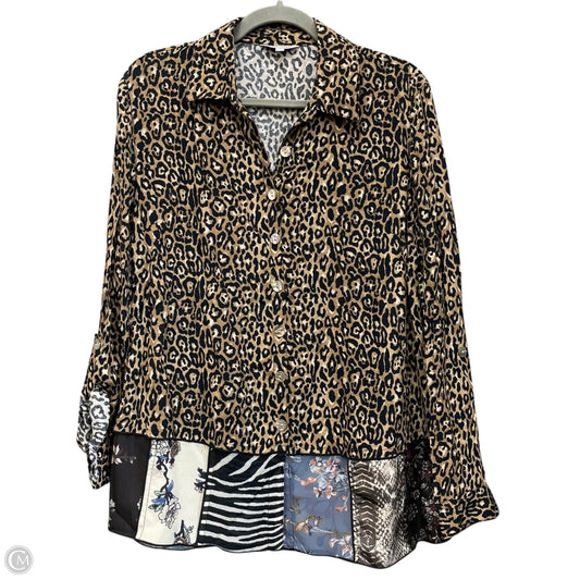 Tunic Long Sleeve By John Mark In Animal Print, Size: S