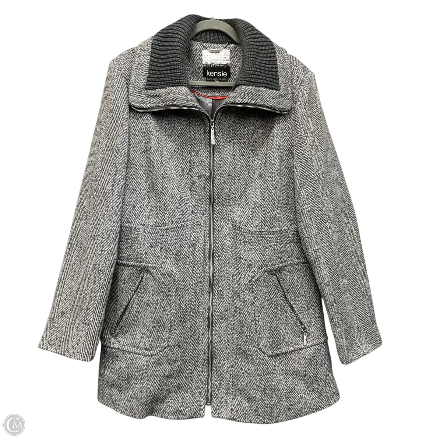 Coat Other By Kensie In Grey, Size: Xl