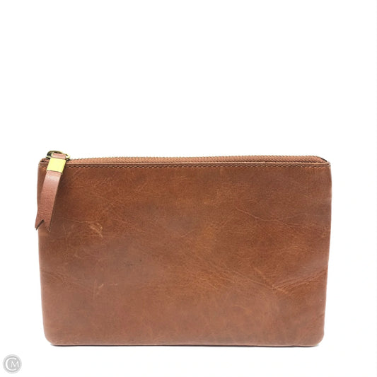 Makeup Bag Leather By Madewell, Size: Medium