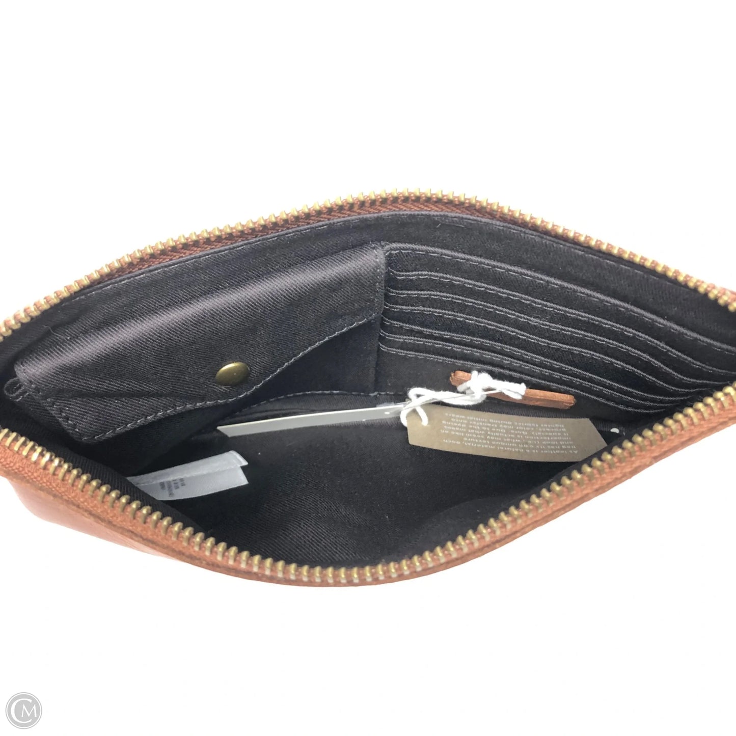 Makeup Bag Leather By Madewell, Size: Medium
