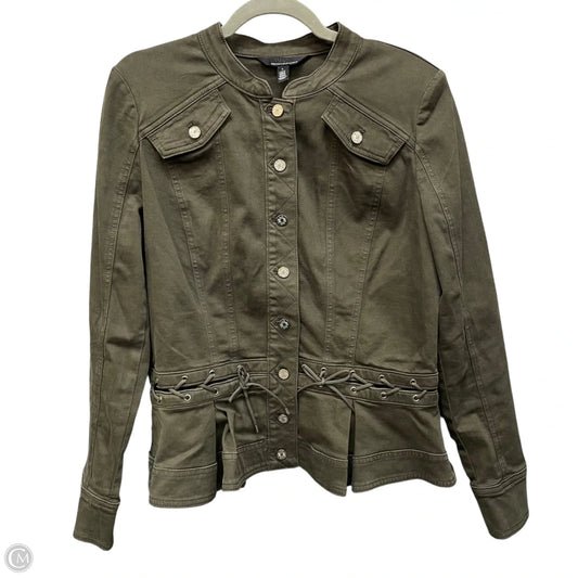 Jacket Shirt By White House Black Market In Green, Size: L