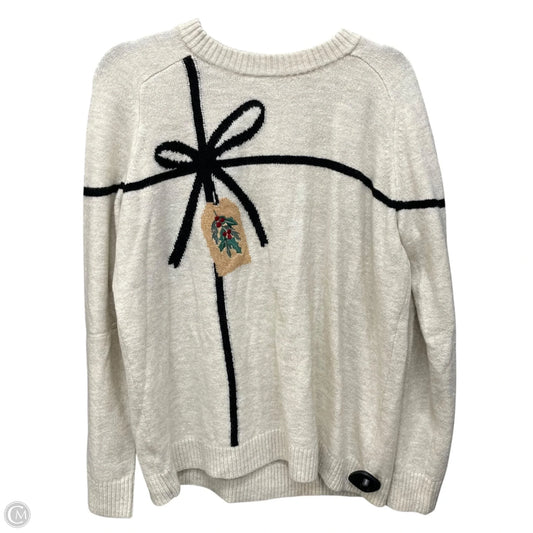 Sweater By Loft In Cream, Size: M