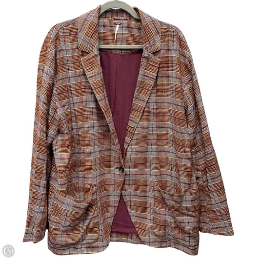 Blazer By Free People In Orange & Red, Size: S