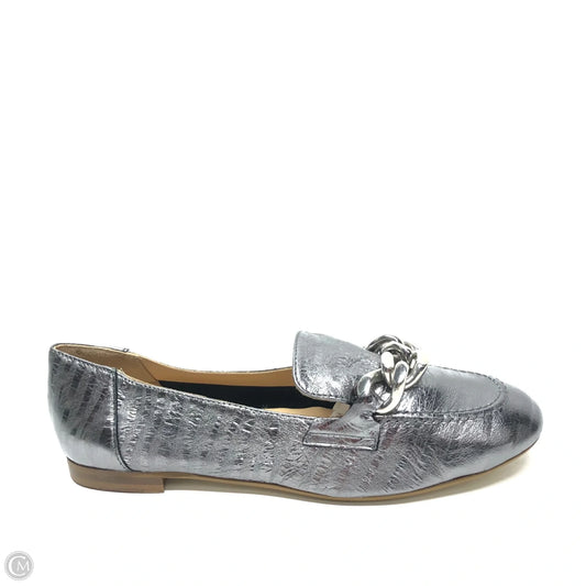 Shoes Flats By Donald Pliner In Silver, Size: 9