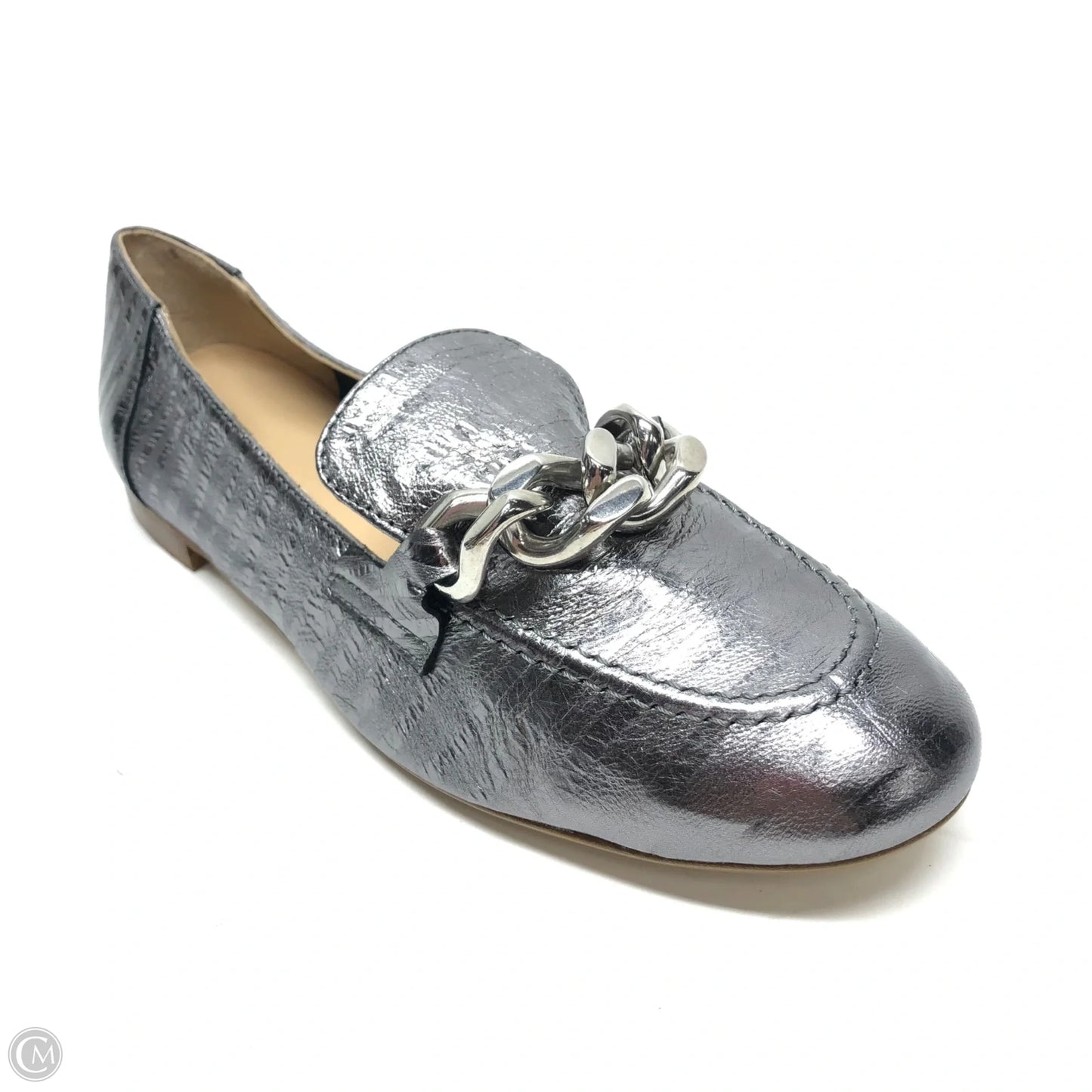 Shoes Flats By Donald Pliner In Silver, Size: 9