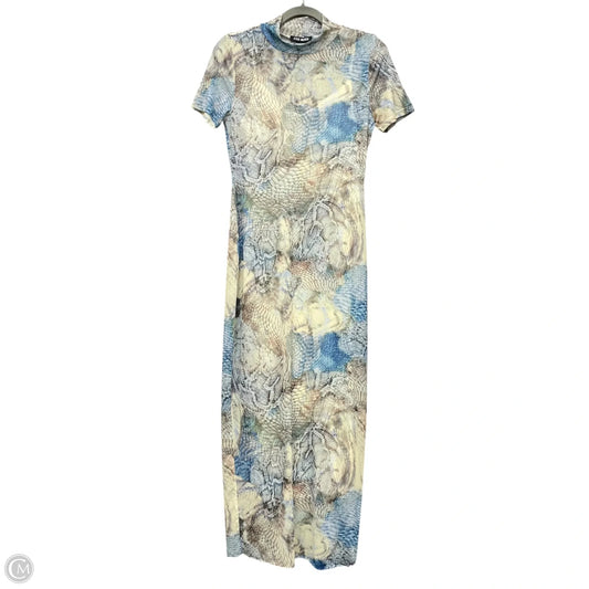 Dress Casual Maxi By Steve Madden In Blue & Cream, Size: S
