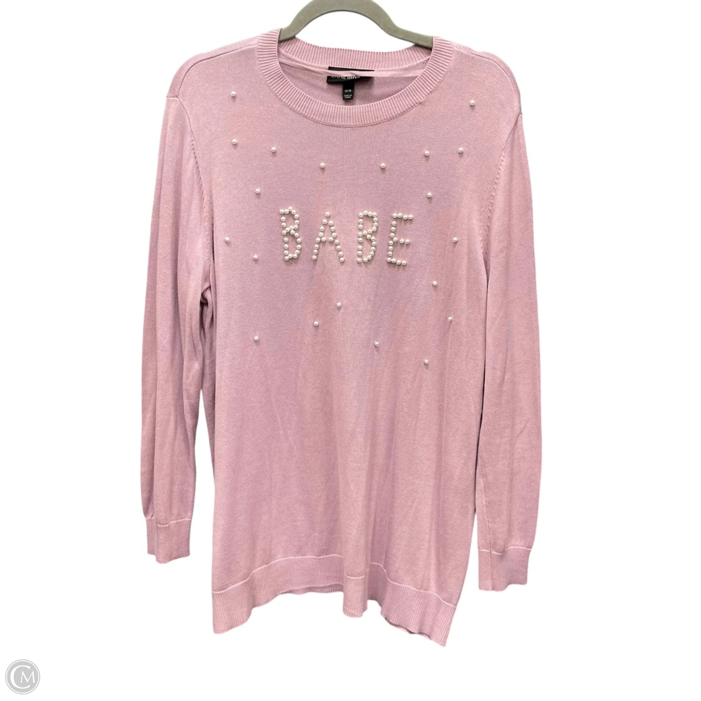 Sweatshirt Crewneck By Lane Bryant In Purple, Size: Xl