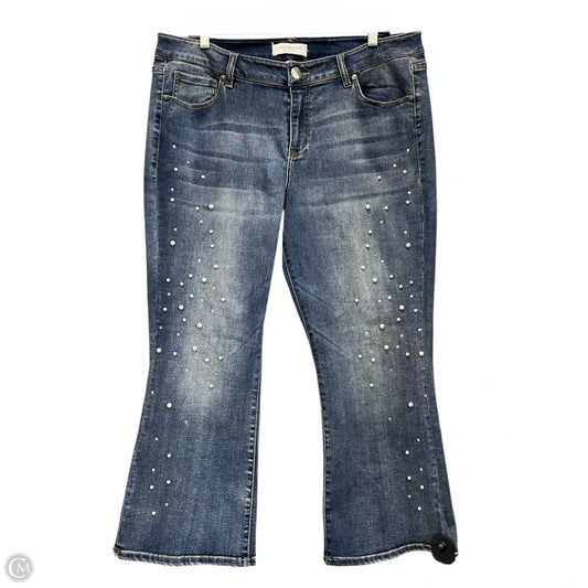 Jeans Boot Cut By Lane Bryant In Blue Denim, Size: 16