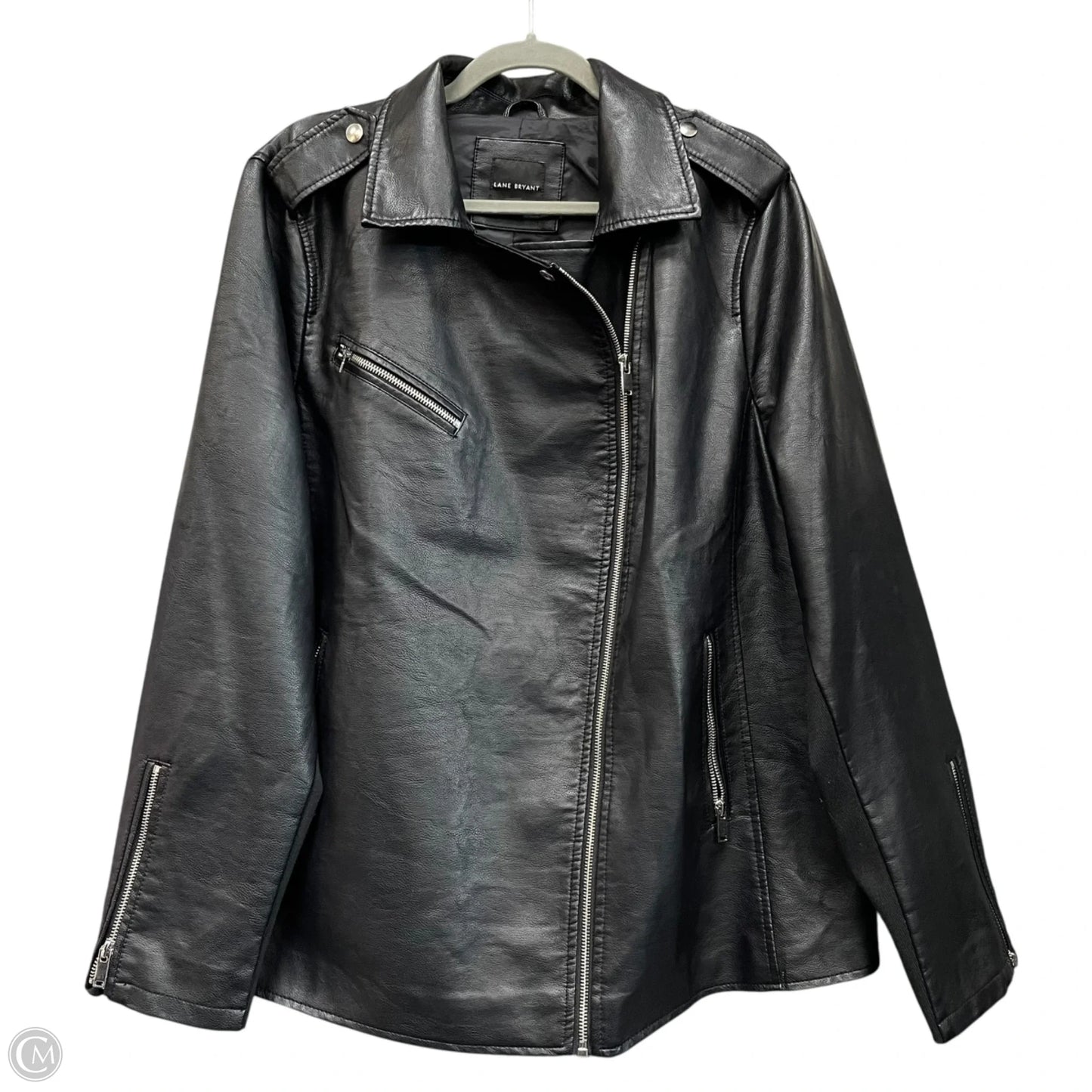 Jacket Moto By Lane Bryant In Black, Size: 1x