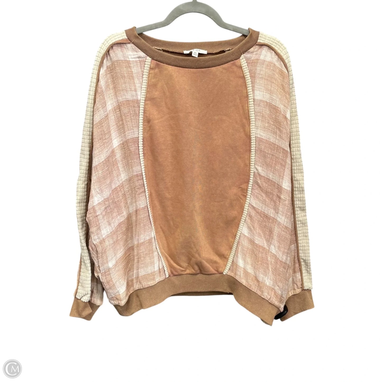 Sweatshirt Crewneck By Oli & Hali In Peach, Size: Xl