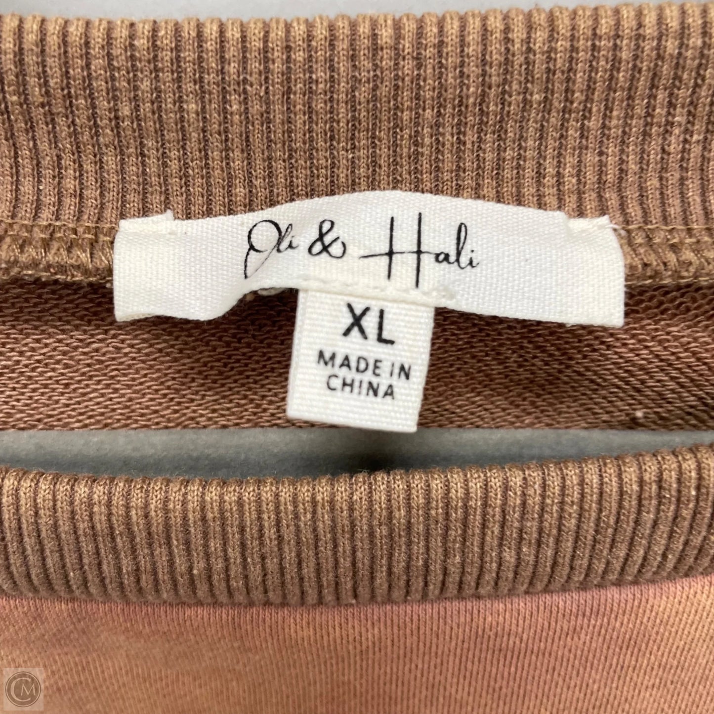 Sweatshirt Crewneck By Oli & Hali In Peach, Size: Xl