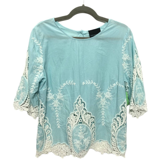Top 3/4 Sleeve Basic By Cynthia Rowley  Size: L
