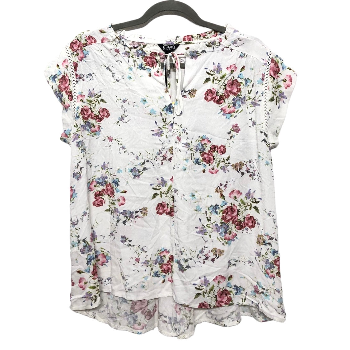 Floral Print Top Short Sleeve Buffalo David Bitton, Size S