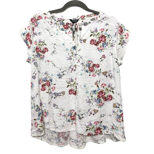 Floral Print Top Short Sleeve Buffalo David Bitton, Size S