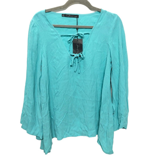 Aqua Tunic Long Sleeve Cmb, Size M