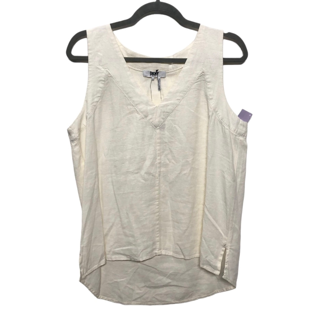 Cream Top Sleeveless Dkny, Size S