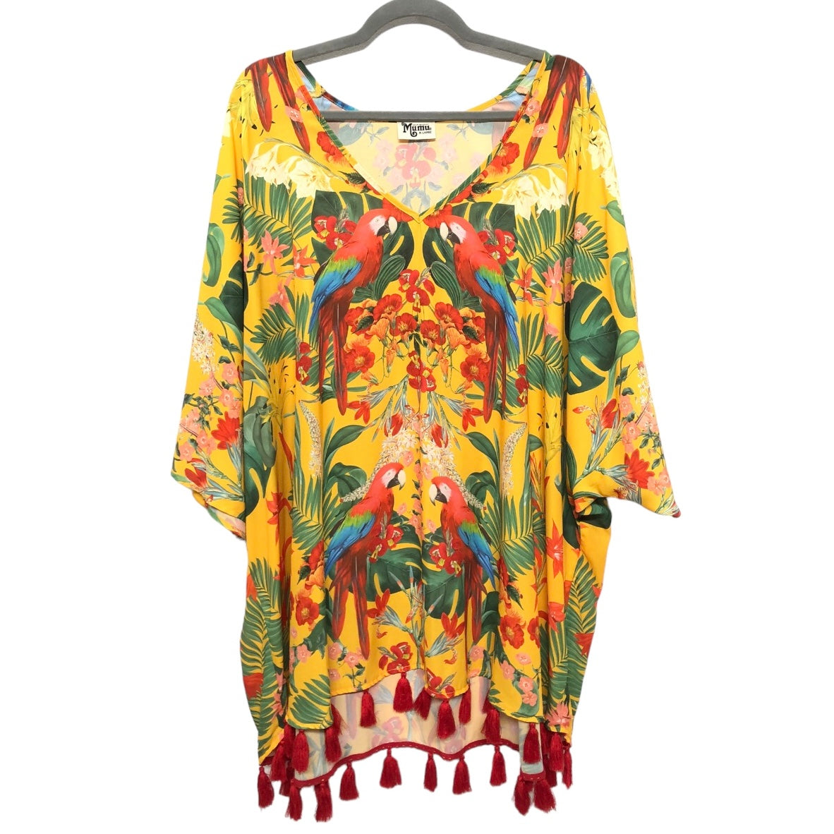 Tropical Print Swimwear Cover-up Show Me Your Mumu, Size Xl