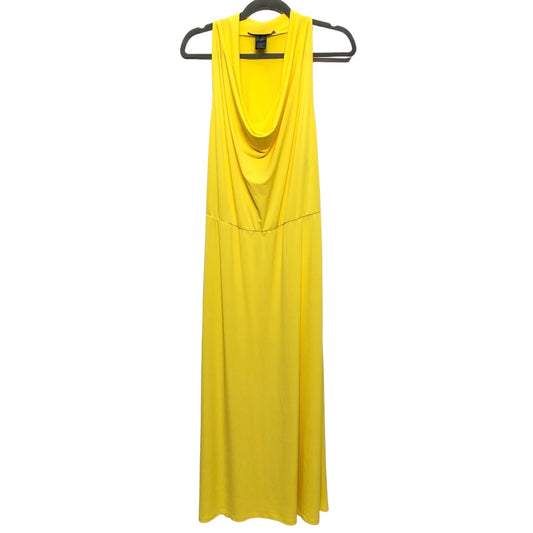 Yellow Dress Casual Maxi Ashley Stewart, Size 16