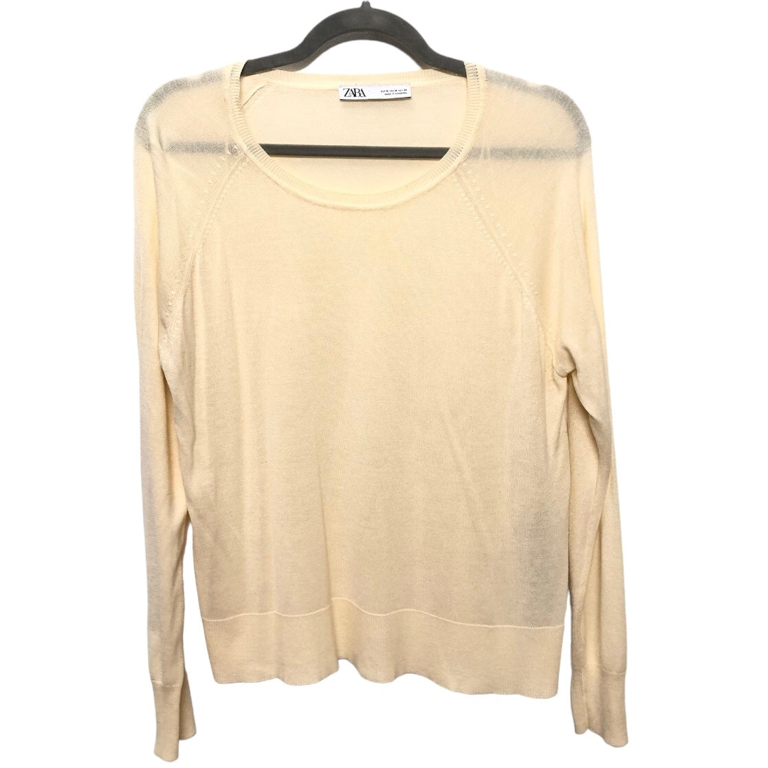 Cream Sweater Zara, Size M