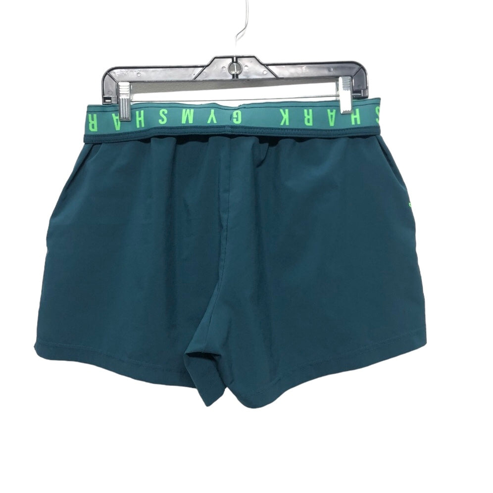 Green Athletic Shorts Gym Shark, Size Xl